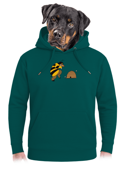 Pán včielka unisex mikina premium Emerald Green