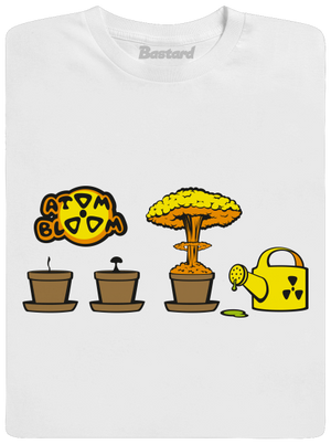 Atom bloom pánske tričko White