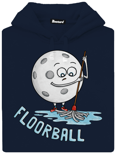 Floorball pánska mikina klokanka Navy