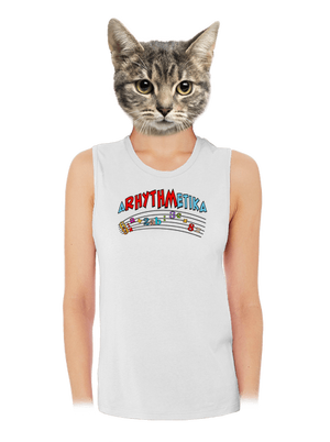 Arhythmetika dámske tielko voľné White