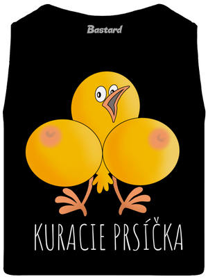 Kuracie prsíčka pánske tielko Black