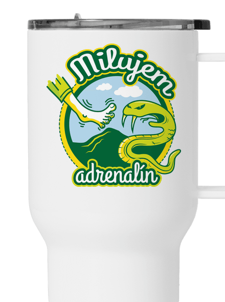 Milujem adrenalín termohrnček White