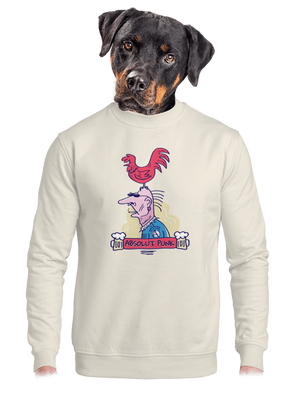 unisex mikina bez kapucne