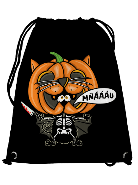 Halloweenská kočička vak Black