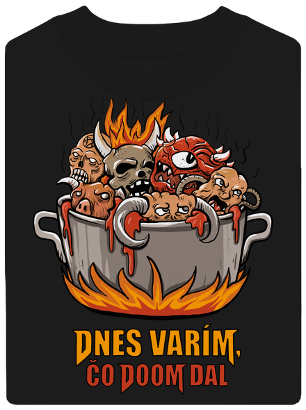 Čo Doom dal unisex mikina bez kapucne Black