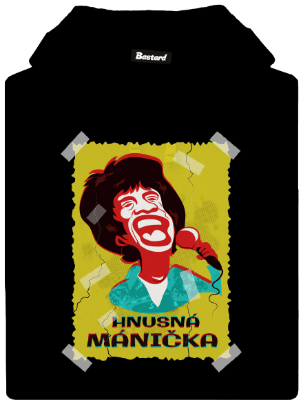 Mánička pánska mikina klokanka Black