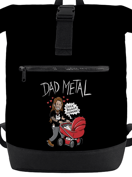 Dad metal batoh Black
