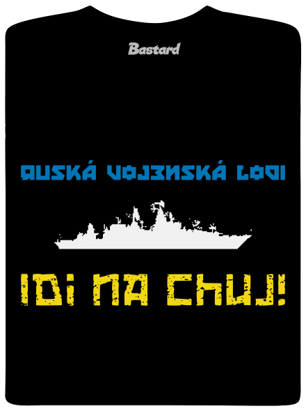 Ukrajina - Lodi idi na chuj detské tričko Black