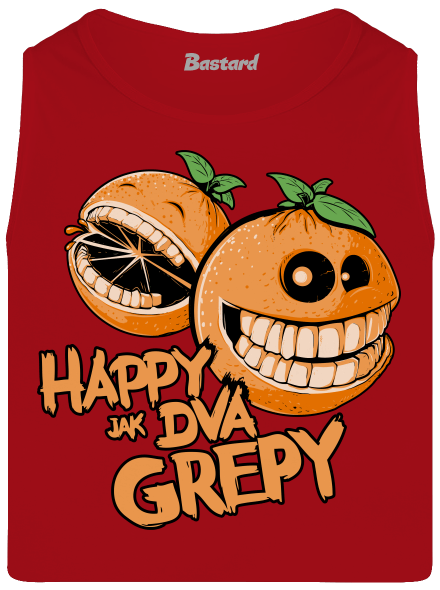 Happy grepy pánske tielko Red