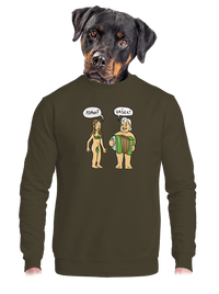 unisex mikina bez kapucne