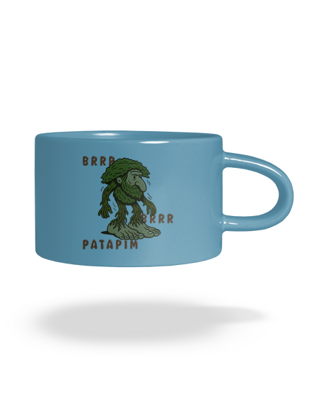 Brrr Brrr Patapim – Italian Brainrot hrnček makronka Blue Macaron