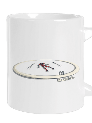 Dead in pool veľký hrnček White