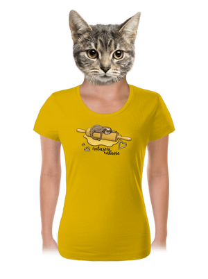 Milujem váľanie dámske tričko Yellow