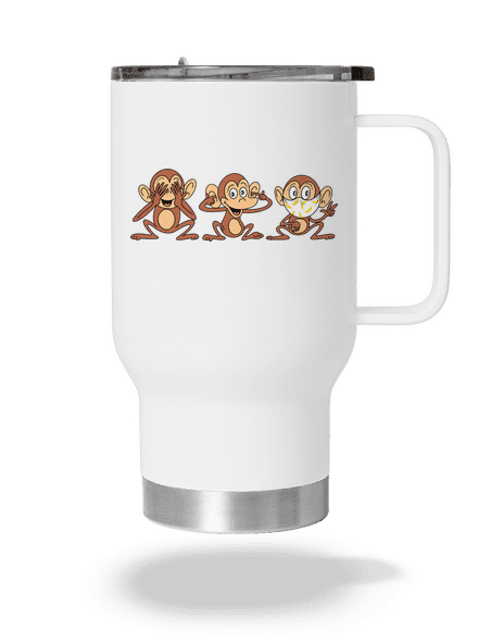 Opičky termohrnček White