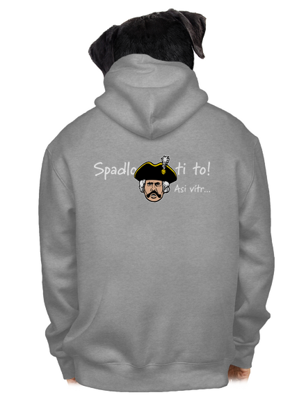 Spadlo ti to pánska mikina na zips Light Melange