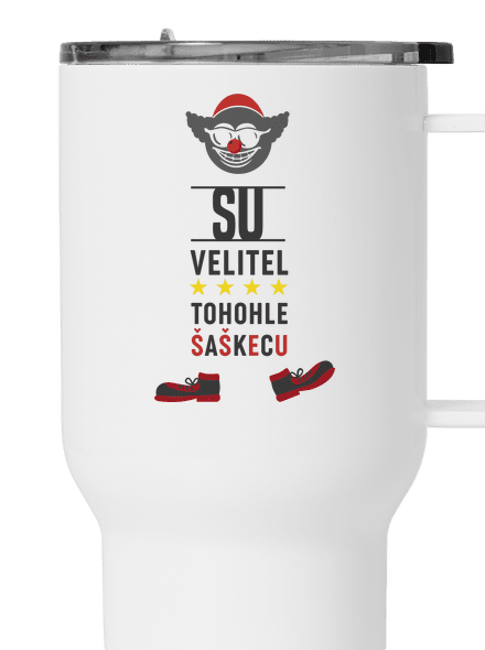Velitel šaškecu termohrnček White