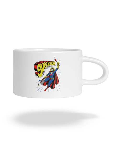 Supermom hrnček makronka White