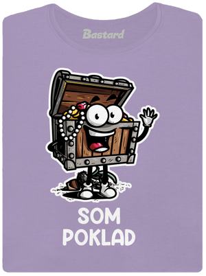 Som poklad dámske tričko s lemom Lavender