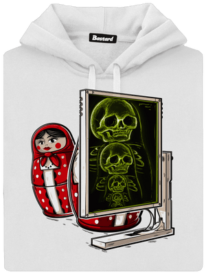 Rentgen Matriošky dámska mikina klokanka White