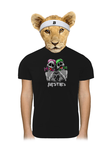 Besties detské športové tričko Black