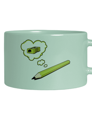 Ceruzka a Strúhatko hrnček makronka Mint Macaron