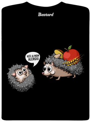 Alergický ježko pánske dlhý rukáv Black