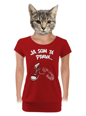 Hľadám tú pravú dámske tričko s lemom Red Mal