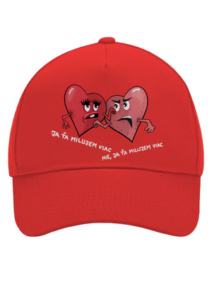 Srdiečka šiltovka baseballka Classic Red