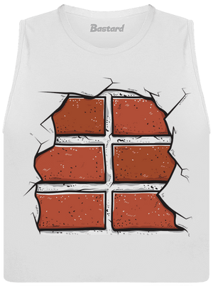 Tehly dámske tielko voľné White