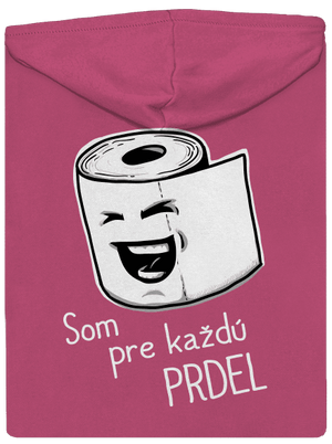 Prdel dámska mikina na zips Magenta