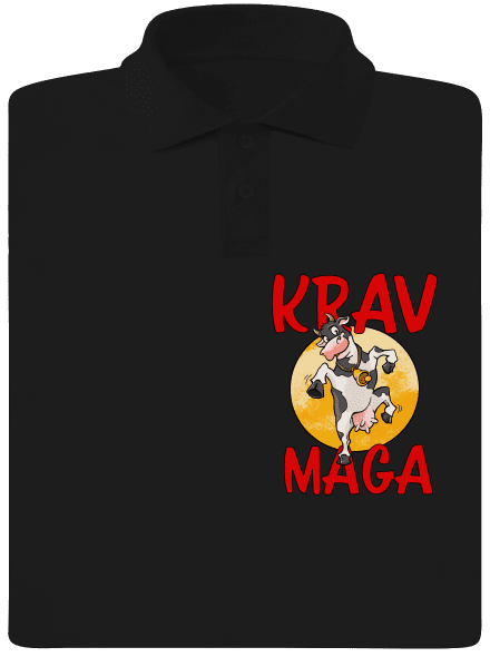 Krav Maga pánska polokošeľa Black