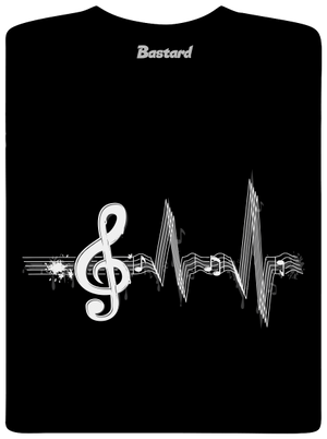 Žijem muzikou pánske dlhý rukáv Black