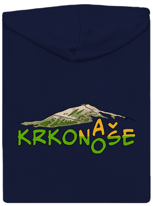 Krkonoše pánska mikina na zips Navy