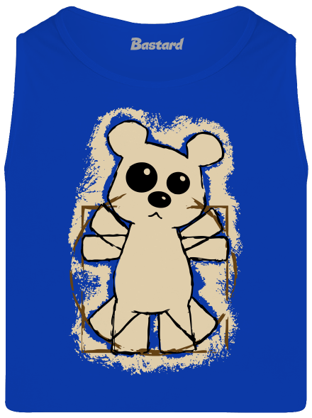 Da Vinci Teddy pánske tielko Royal Blue