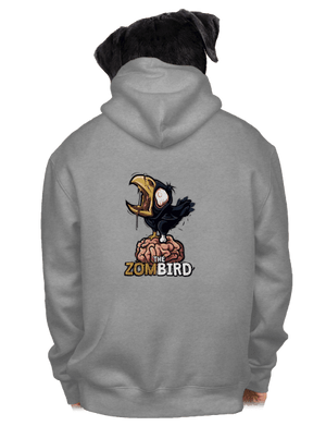 Zombird pánska mikina na zips Light Melange