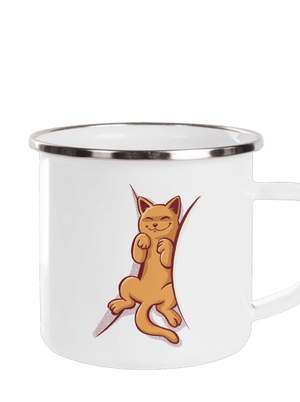 Spiace mačiatko plecháčik White