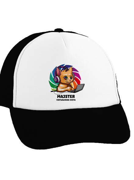 Majster virtuálneho sveta šiltovka truckerka Black cap