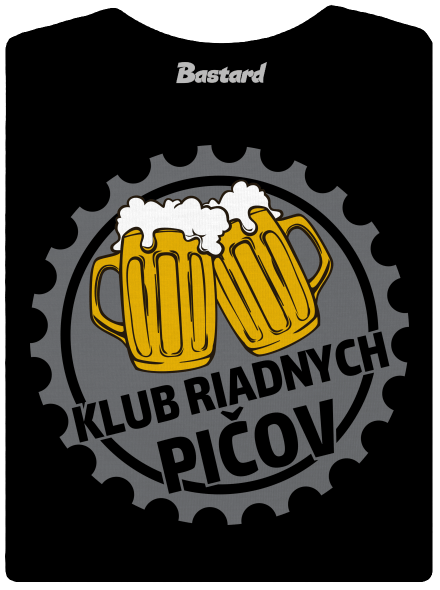 Klub riadnych pičov dámske tričko Black