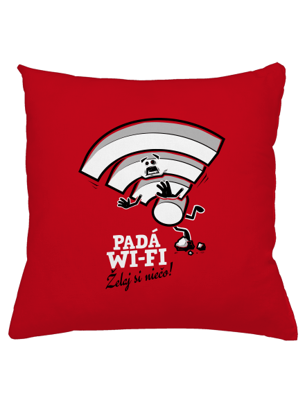 Padá wi-fi vankúš Red