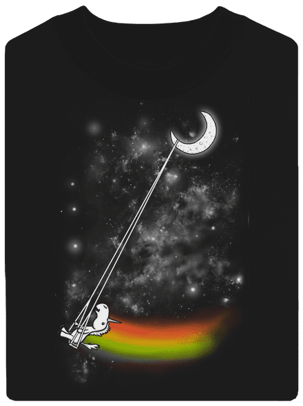 Unicorn Universe unisex mikina bez kapucne Black