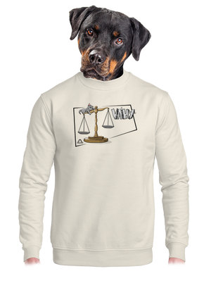 Mačací horoskop: Váhy unisex mikina bez kapucne Off White