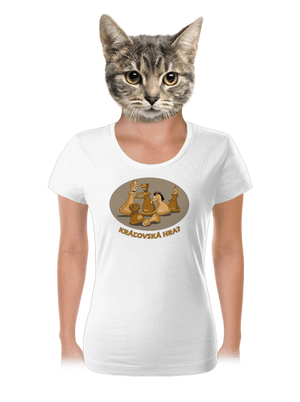 Kráľovská hra dámske tričko White
