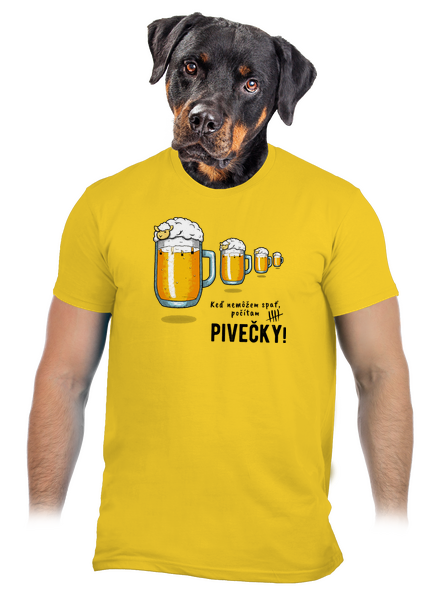 Pivečka pánske tričko Gold