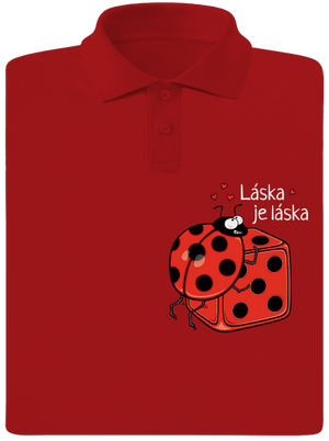 Láska je láska pánska polokošeľa Red Mal