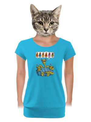 dámske tričko s lemom