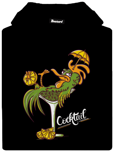 Cocktail dámska mikina klokanka Black