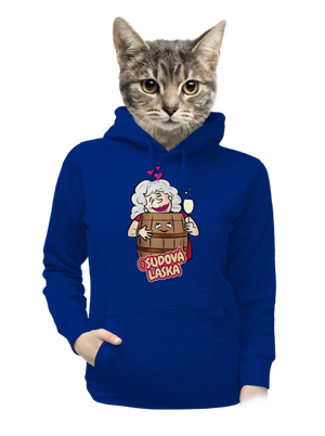 Osudová láska dámska mikina klokanka Royal Blue Mal