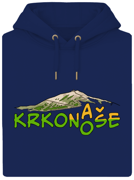 Krkonoše unisex mikina premium Navy