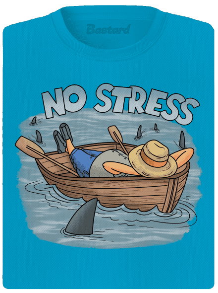 No stress dámske športové tričko Blue Atol
