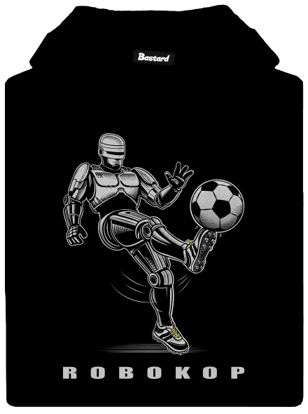 Robokop pánska mikina klokanka Black